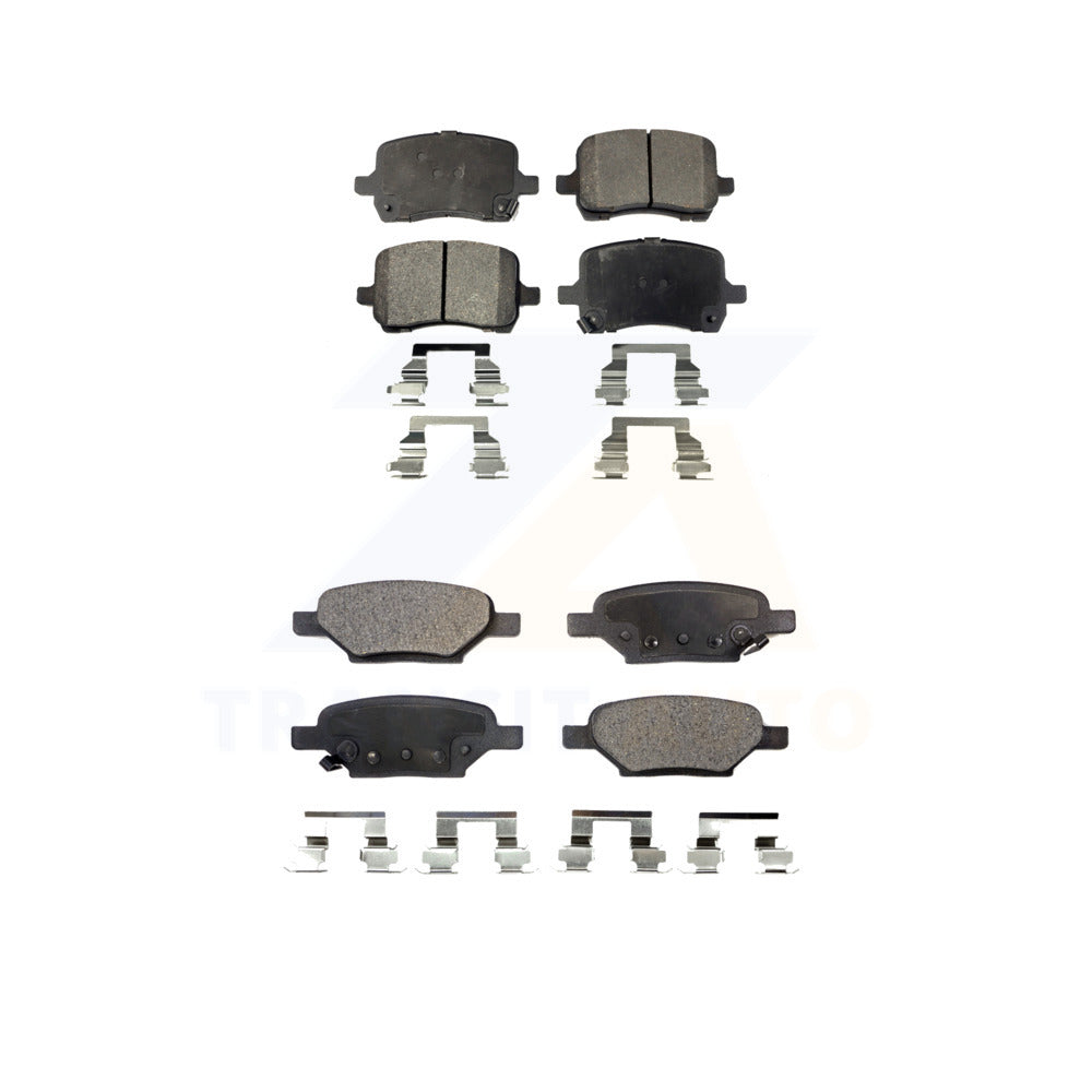 Blackhary7 Front & Rear Ceramic Brake Pads W/ Hardware – Fits Chevy Cobalt, Malibu, Pontiac G6 & More