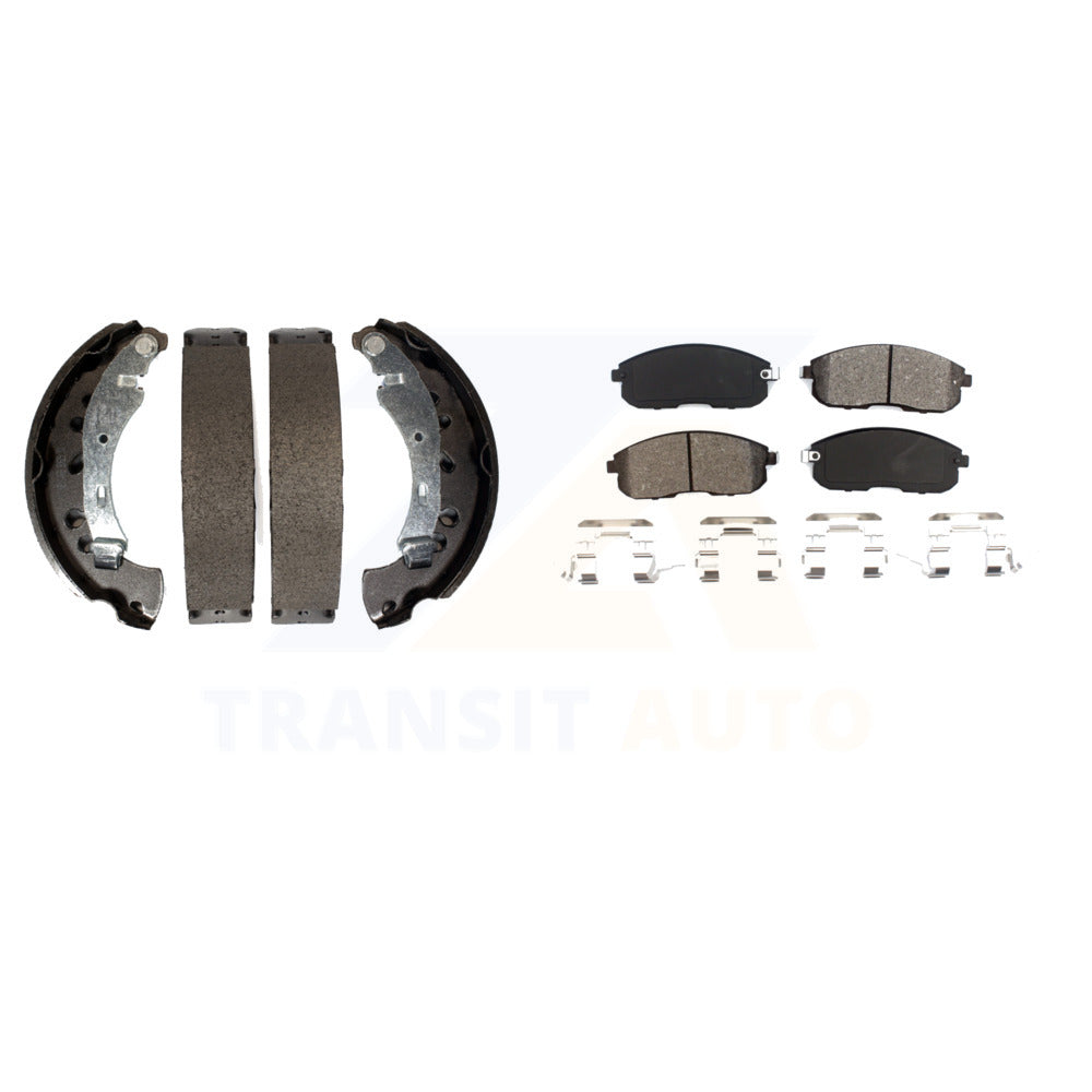 FRONT REAR COATED Brake Rotor Ceramic Pad Drum Kit (9Pc) For Nissan FRONT REAR COATED Brake Rotor Ceramic Pad Drum Kit (9Pc) For Nissan