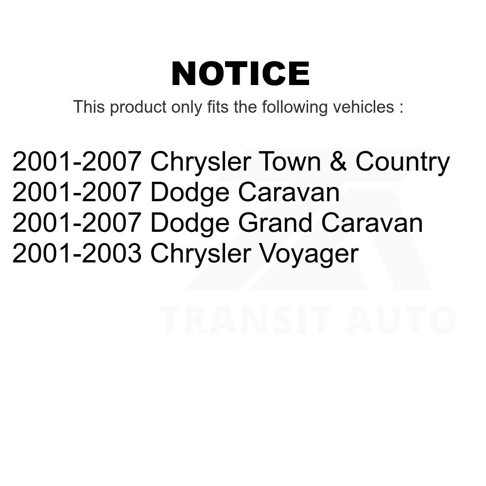 10pc Front Lower Control Arms Suspension Kit 2001-2004 10-Piece Front Suspension For 2001-2004 Dodge Chrysler Town & Country Control Arm Kit