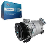 Air Conditioner AC Compressor w/ Clutch GLB-GM13007 For Chevrolet Buick Malibu LaCrosse Regal Impala
