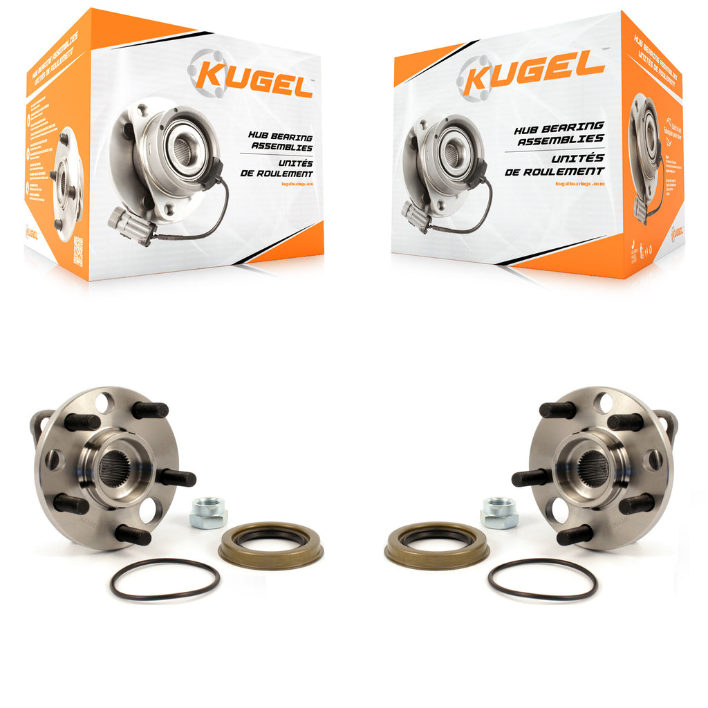 Front Wheel Bearing Hub Assembly Pair For Chevrolet Cavalier Pontiac Sunfire Am