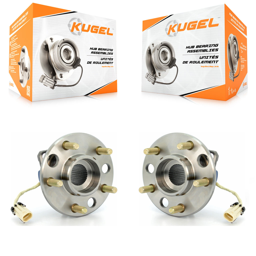 Front Wheel Bearing & Hub Assembly Pair For Buick LeSabre Oldsmobile Cadillac 88
