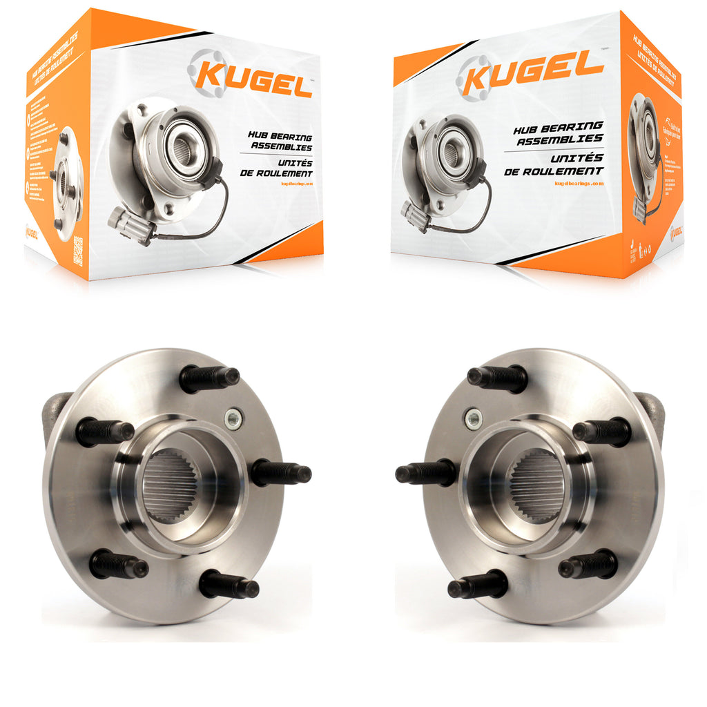 Front Wheel Bearing & Hub Assembly Pair For Chevrolet Impala Pontiac Buick Grand