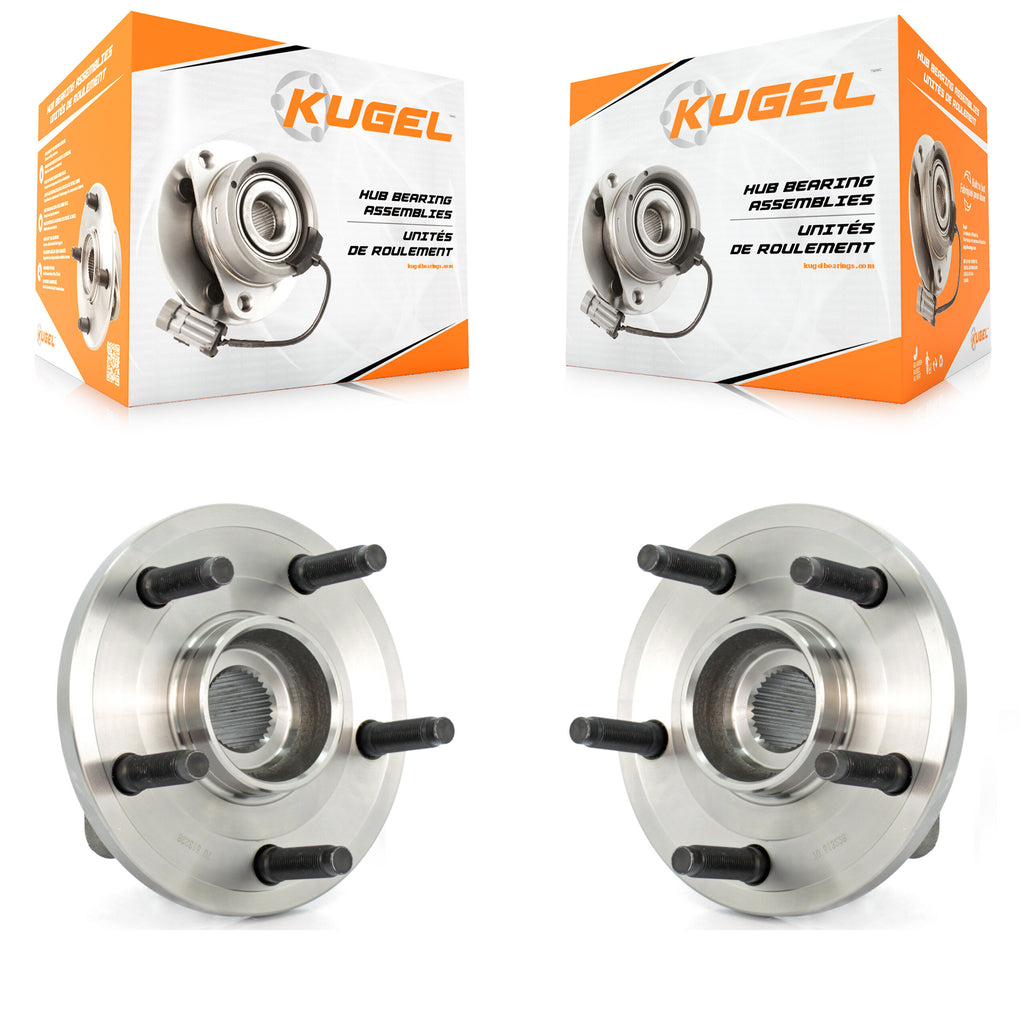 Front Wheel Bearing And Hub Assembly Pair For Dodge Dakota Mitsubishi Raider