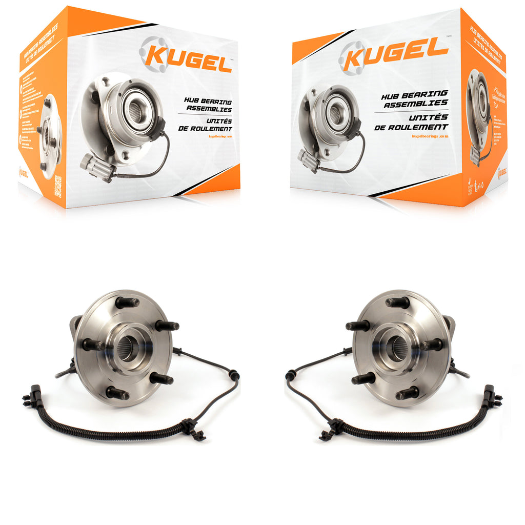 Front Wheel Bearing And Hub Assembly Pair For 2007-2010 Jeep Wrangler