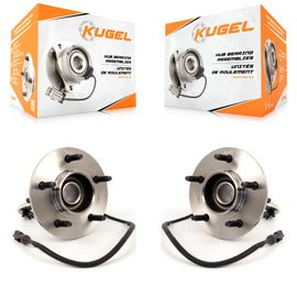 Front Wheel Bearing And Hub Assembly Pair For Ford F-150 4WD with 4-Wheel ABS