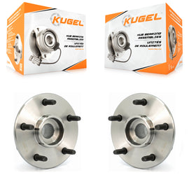 Front Wheel Bearing & Hub Assembly Pair For Dodge Ram 1500 4WD with 2-Wheel ABS