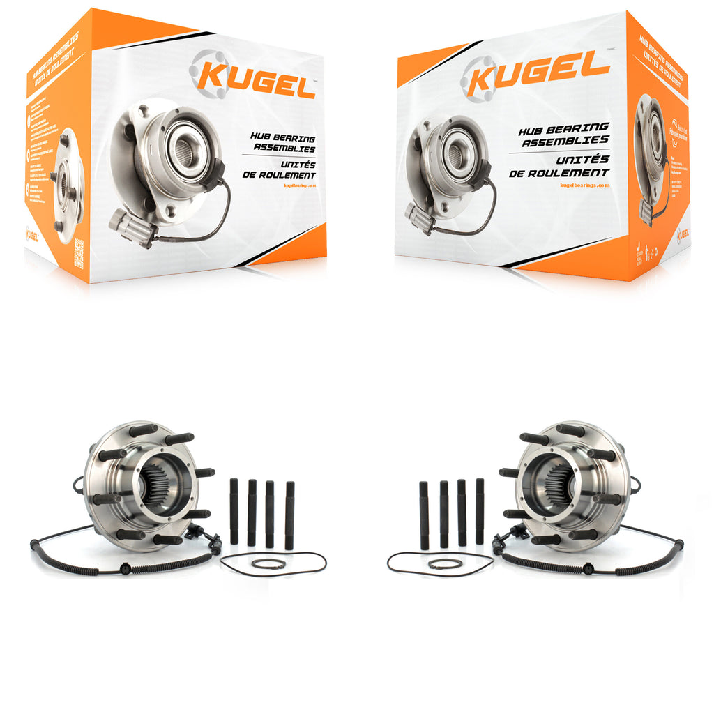 Front Wheel Bearing And Hub Assembly Pair For Ford F-250 Super Duty F-350 F-450