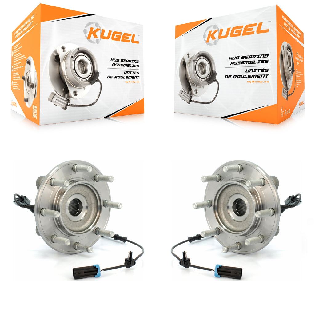 Front Wheel Bearing Hub Assembly Pair For Chevrolet Silverado 3500 HD GMC Sierra