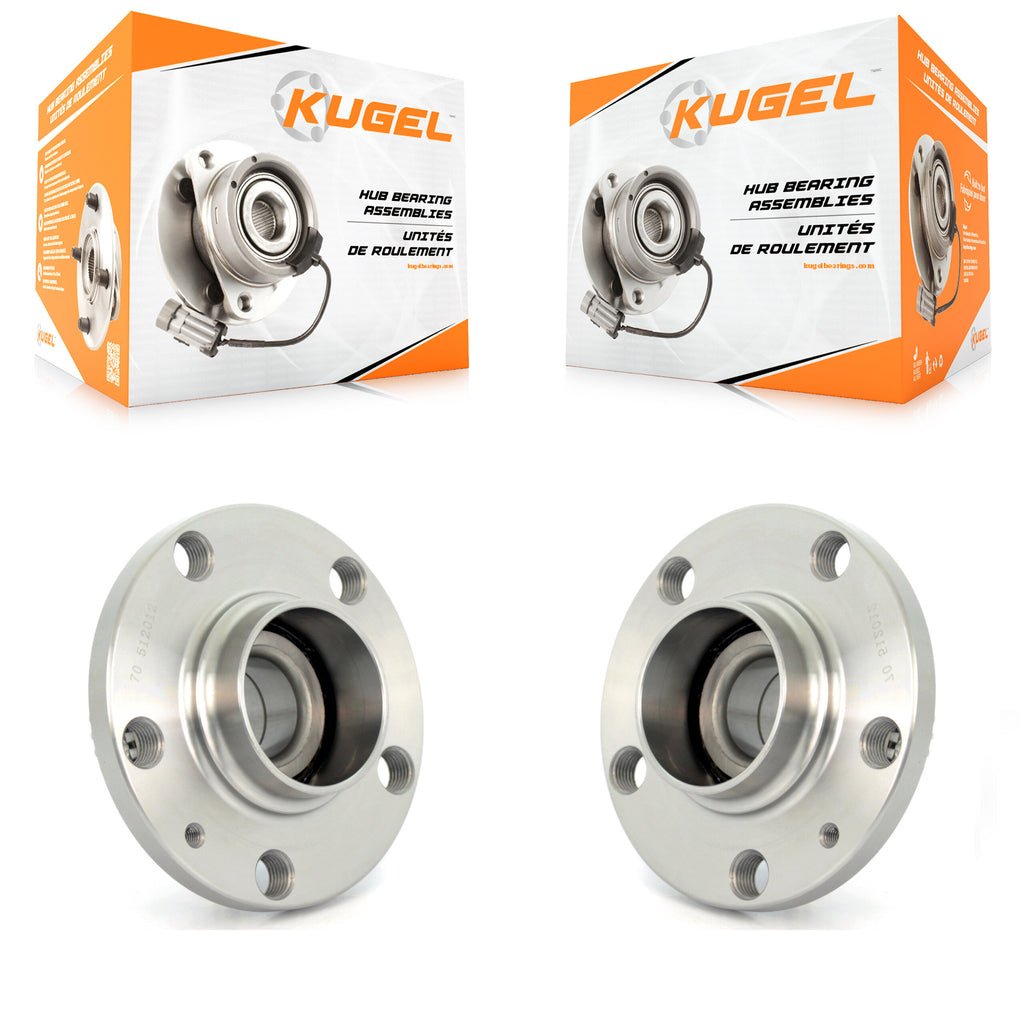Rear Wheel Bearing & Hub Assembly Pair For Volkswagen Jetta Beetle Golf Audi TT