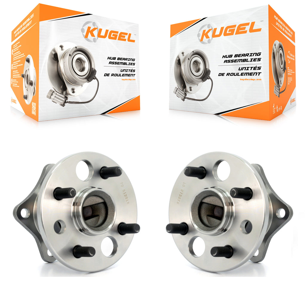 Rear Wheel Bearing And Hub Assembly Pair For Toyota Corolla Prizm Chevrolet Geo