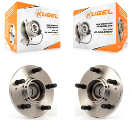 Rear Wheel Bearing Hub Assembly Pair For 01-06 Hyundai Santa Fe FWD with Non-ABS