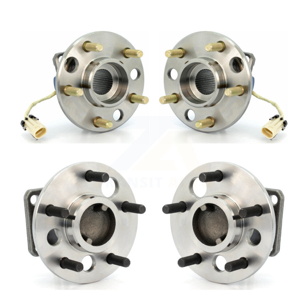 Front Rear Wheel Bearing Hub Assembly Kit For 1991 Buick LeSabre With 33 Splines