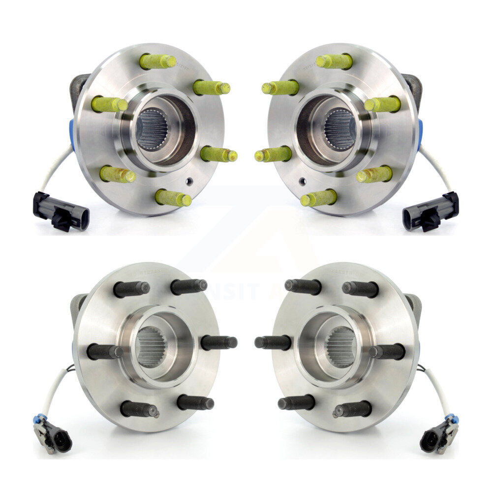Front Rear Wheel Bearing & Hub Assembly Kit For 2004-2009 Cadillac SRX AWD
