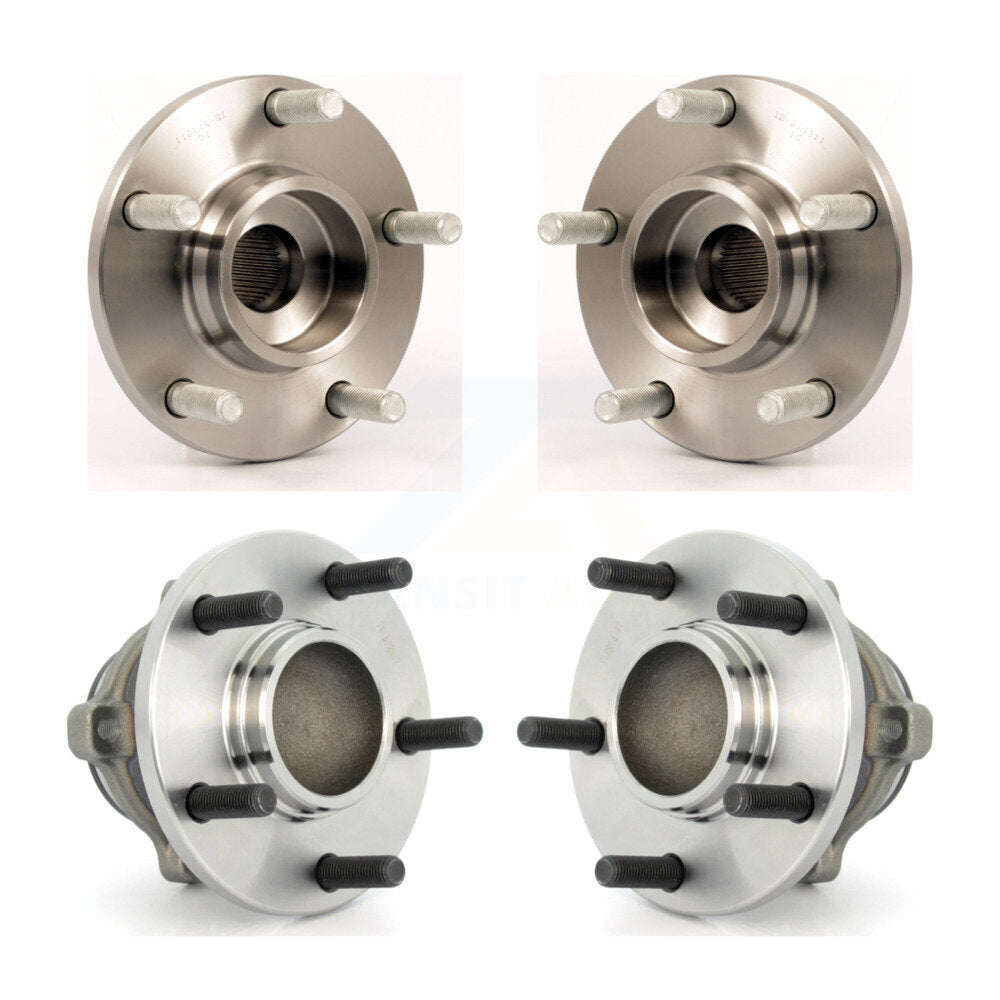 Front Rear Wheel Bearing & Hub Assembly Kit For Mazda 3 4-Wheel ABS