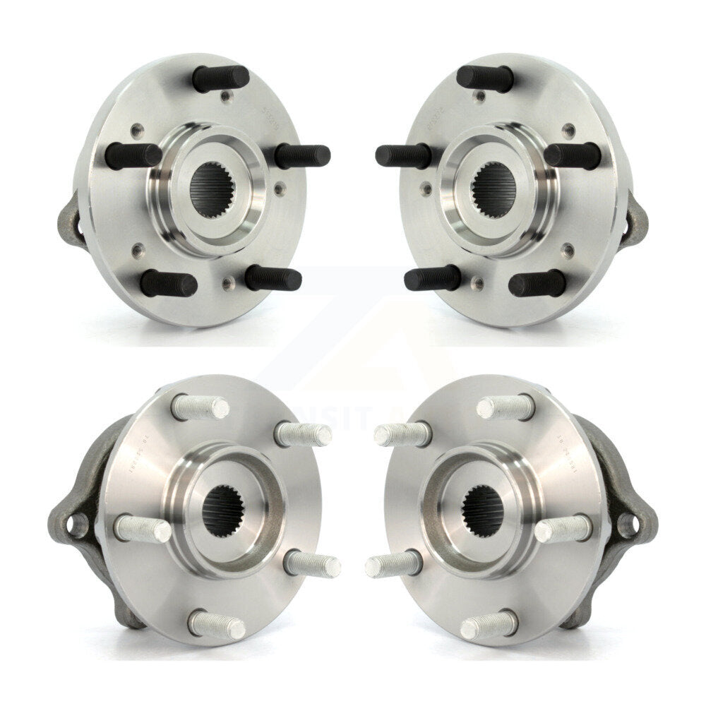 Front Rear Wheel Bearing & Hub Assembly Kit For Mitsubishi Endeavor AWD