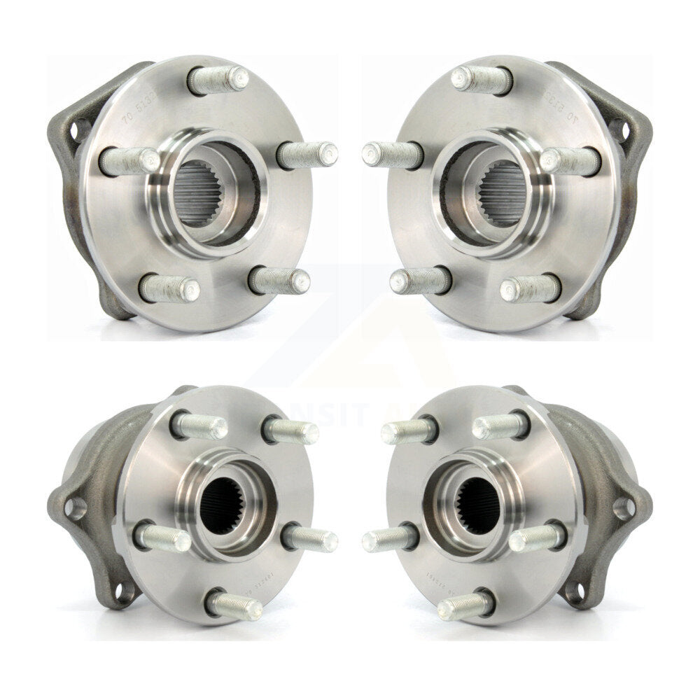 Front Rear Wheel Bearing & Hub Assembly Kit For Subaru Outback Forester Impreza