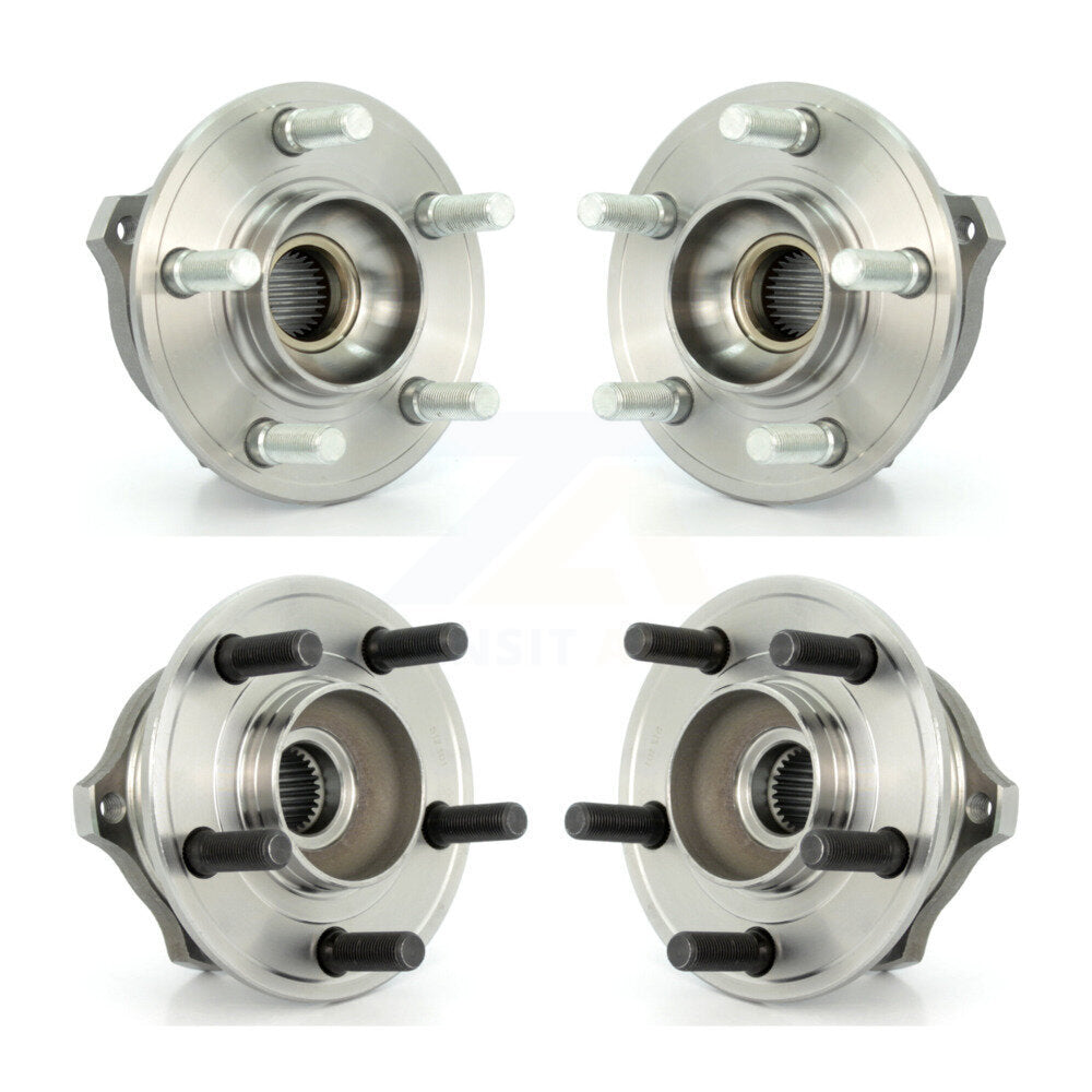 Front Rear Wheel Bearing Hub Assembly Kit For Chrysler 300 Dodge Charger Magnum
