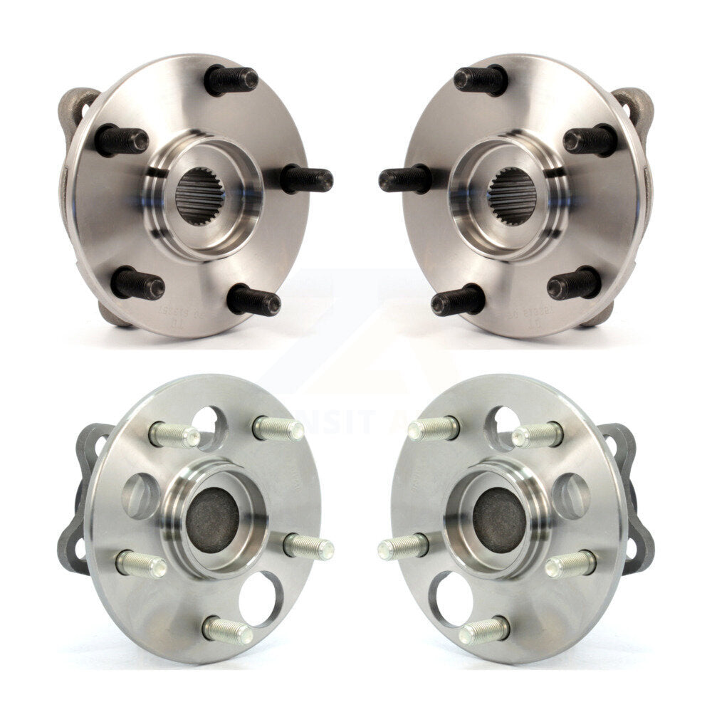 Front Rear Wheel Bearing & Hub Assembly Kit For 2008-2015 Scion xB