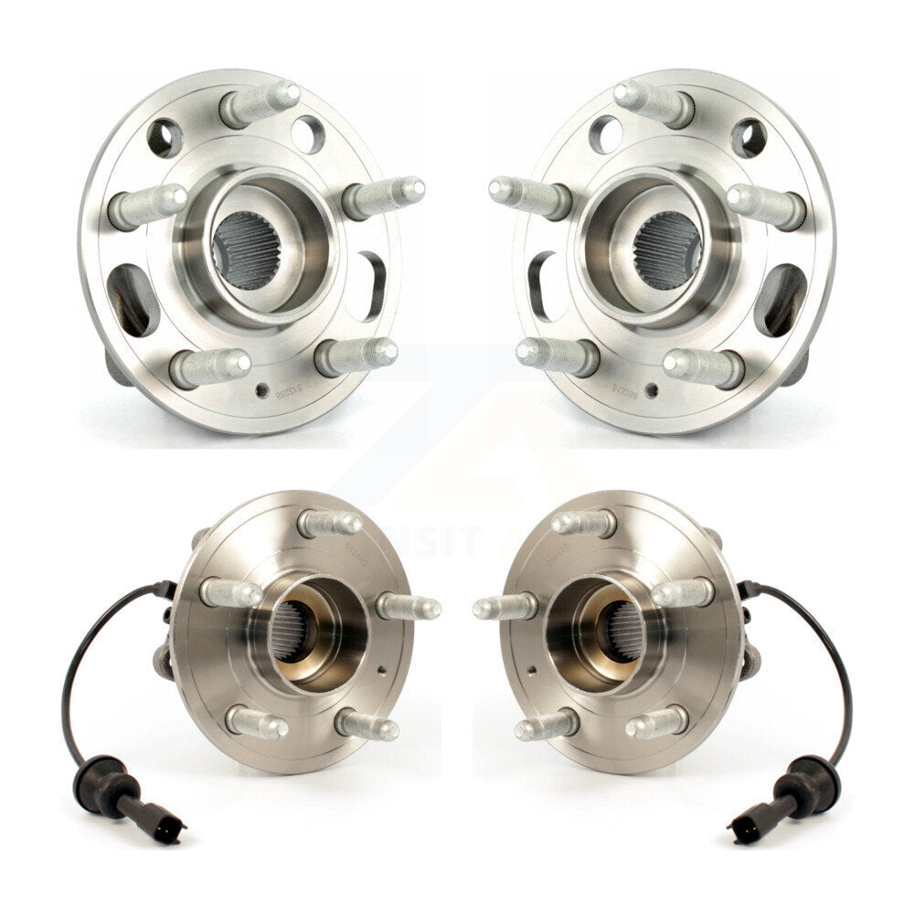 Front Rear Wheel Bearing & Hub Assembly Kit For Chevrolet Equinox GMC Terrain
