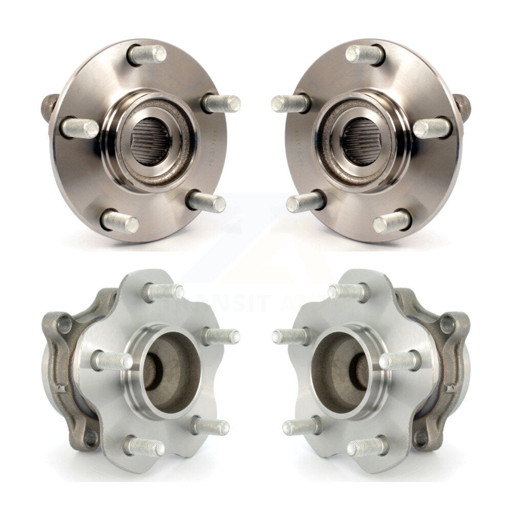 Front Rear Wheel Bearing & Hub Assembly Kit For 2007-2012 Nissan Sentra 2.5L