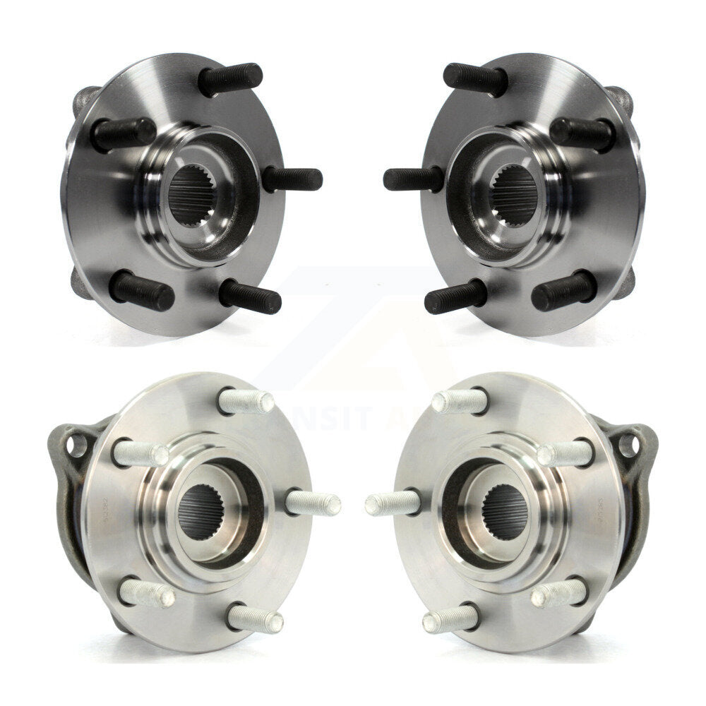 Front Rear Wheel Bearing & Hub Assembly Kit For Mitsubishi Lancer