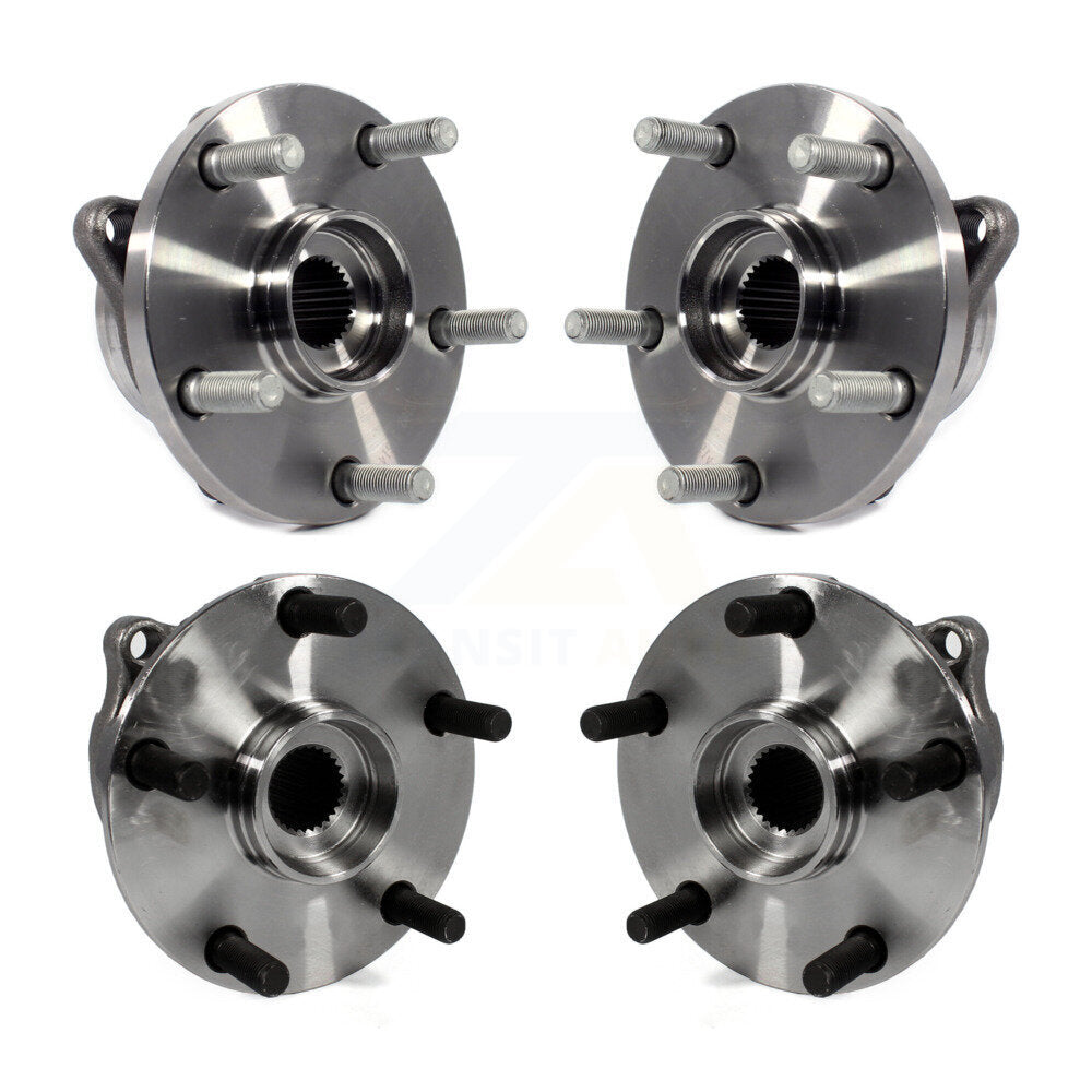 Front Rear Wheel Bearing & Hub Assembly Kit For Subaru Impreza WRX STI