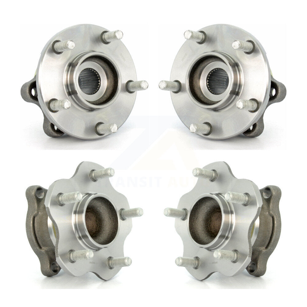 Front Rear Wheel Bearing & Hub Assembly Kit For 2004-2009 Nissan Quest