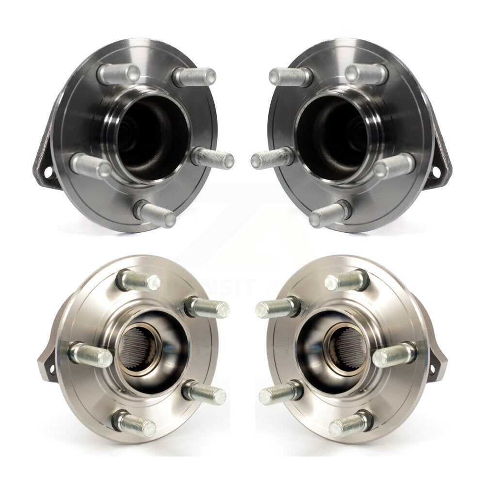 Front Rear Wheel Bearing & Hub Assembly Kit For Dodge Charger Chrysler 300