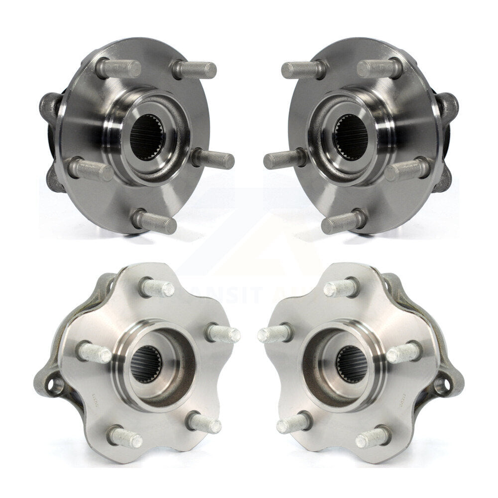 Front Rear Wheel Bearing & Hub Assembly Kit For Nissan Juke AWD