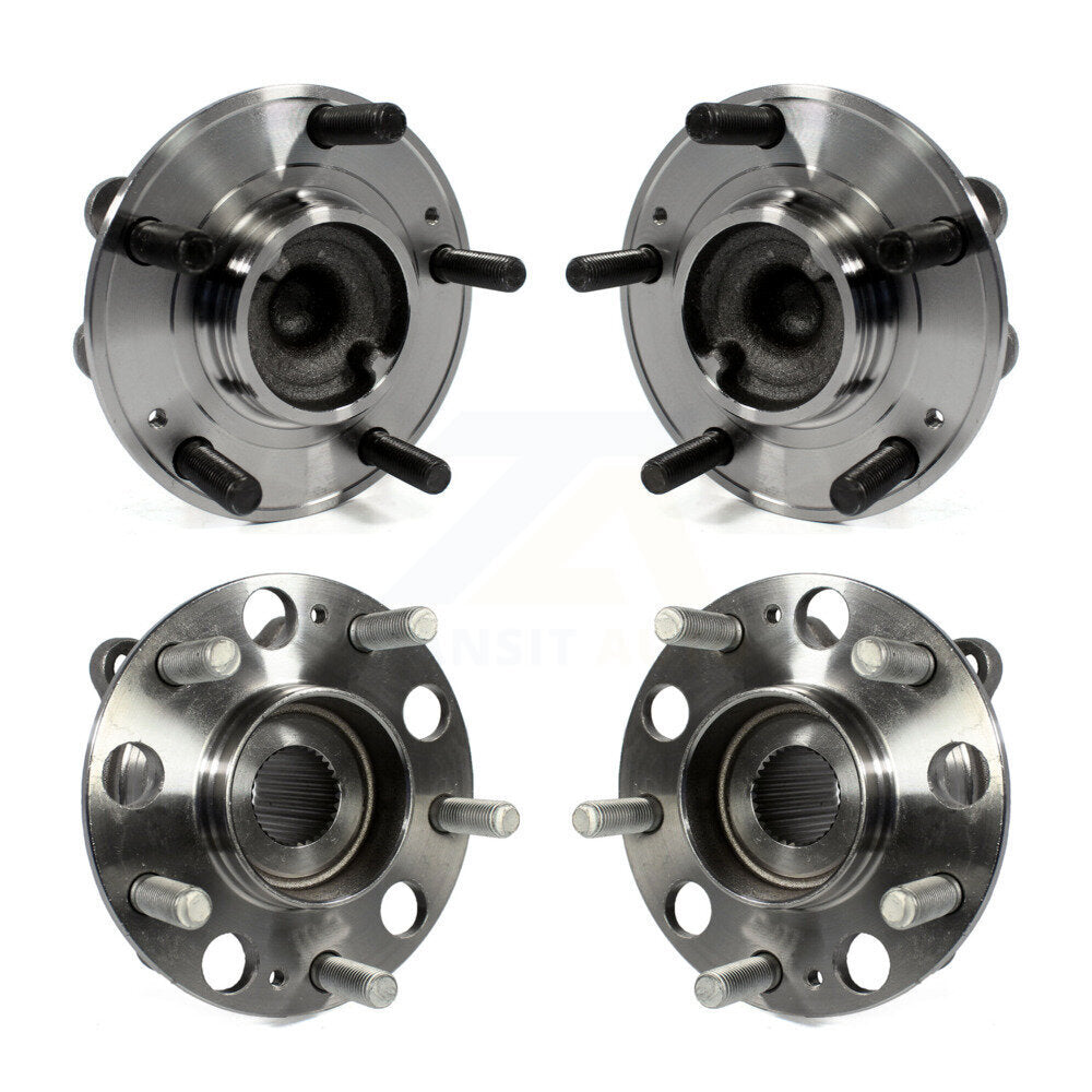 Front Rear Wheel Bearing & Hub Assembly Kit For Hyundai Genesis Coupe