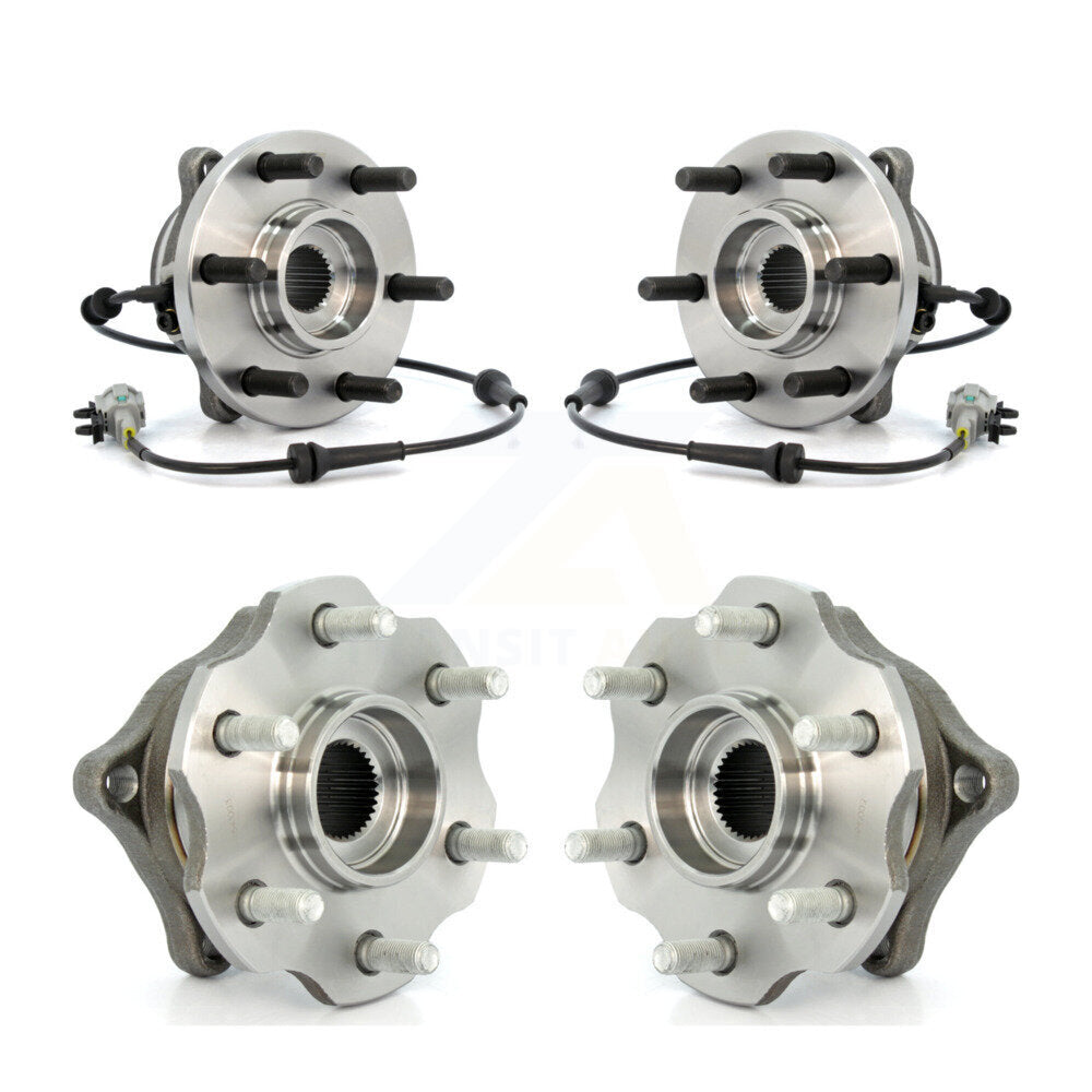 Front Rear Wheel Bearing & Hub Assembly Kit For Nissan Pathfinder