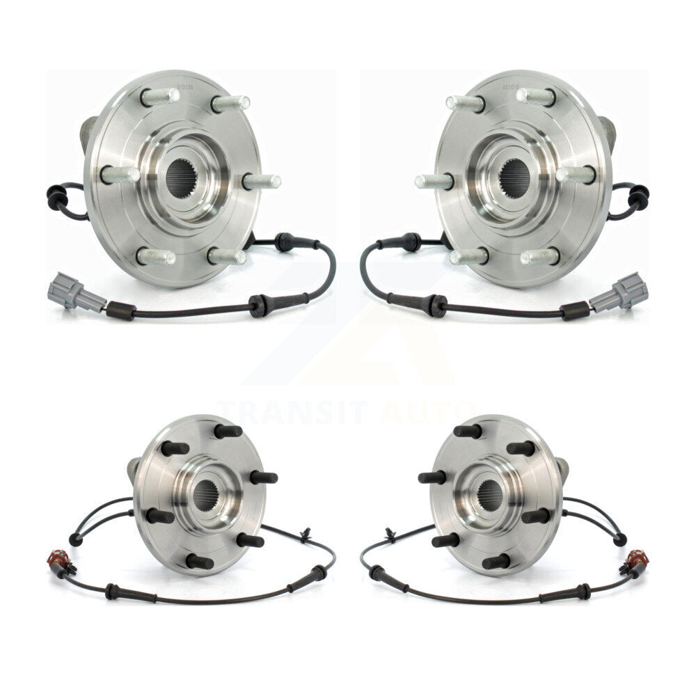 Front Rear Wheel Bearing & Hub Assembly Kit For Nissan Armada Infiniti QX56