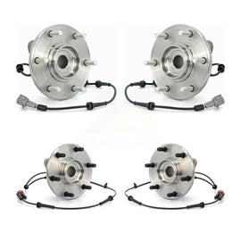 Front Rear Wheel Bearing & Hub Assembly Kit For Nissan Armada Infiniti QX56