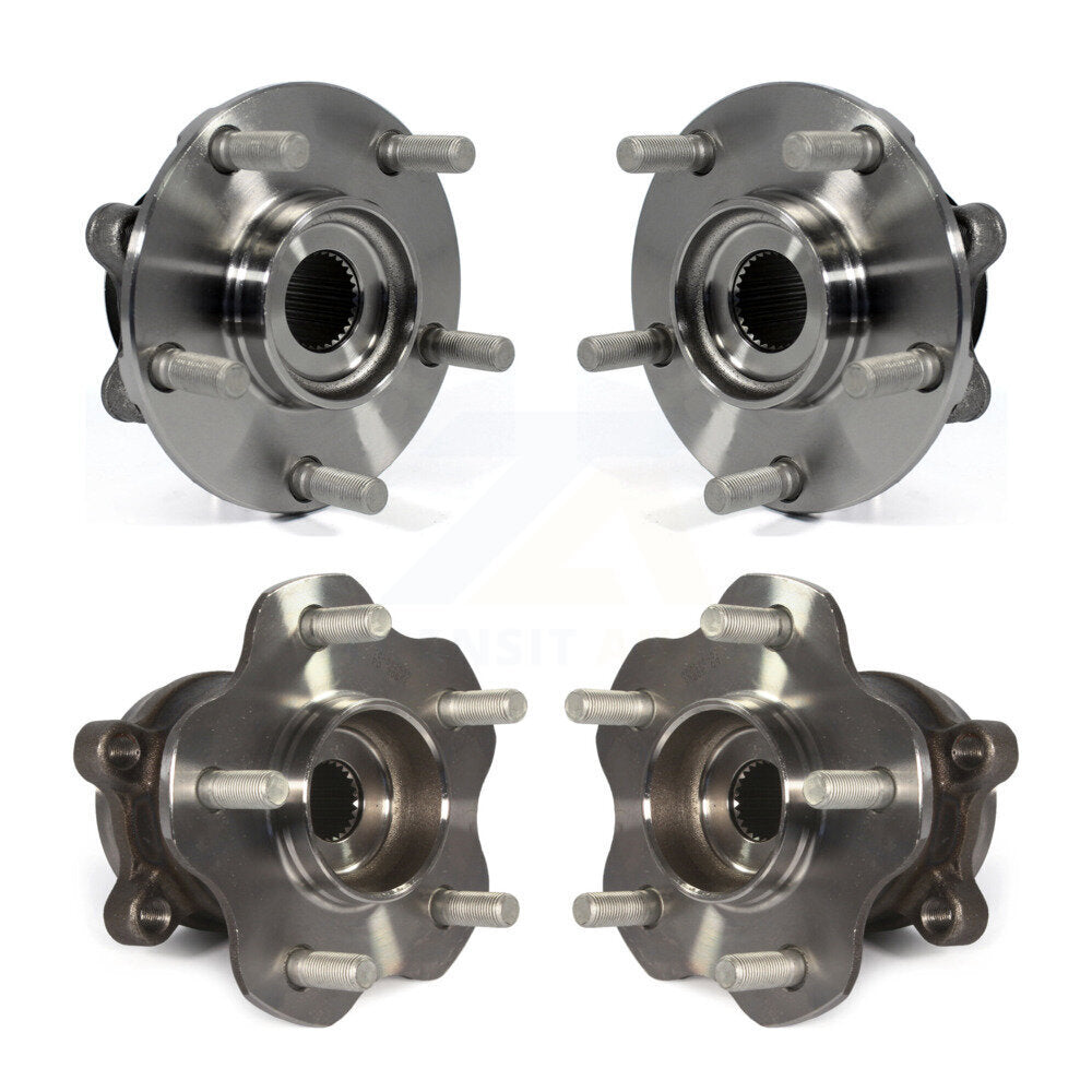 Front Rear Wheel Bearing & Hub Assembly Kit For Nissan Juke