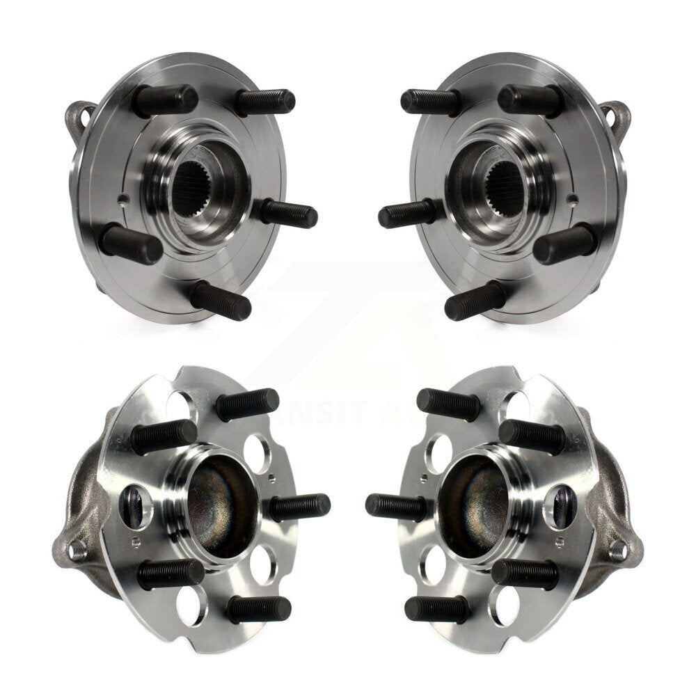 Front Rear Wheel Bearing & Hub Assembly Kit For 2011-2017 Honda Odyssey
