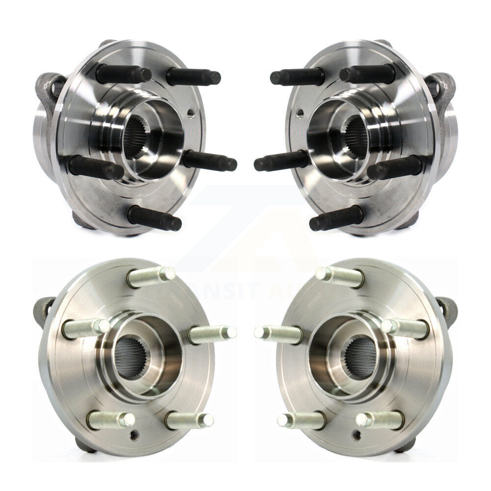 Front Rear Wheel Bearing & Hub Assembly Kit For Ford Taurus Police Interceptor