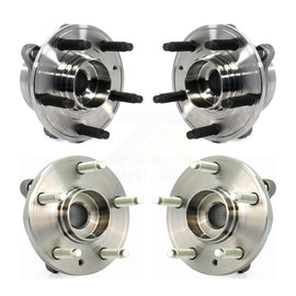 Front Rear Wheel Bearing & Hub Assembly Kit For Ford Taurus Police Interceptor