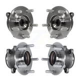 Front Rear Wheel Bearing & Hub Assembly Kit For 2014-2018 Mazda 3 Sport