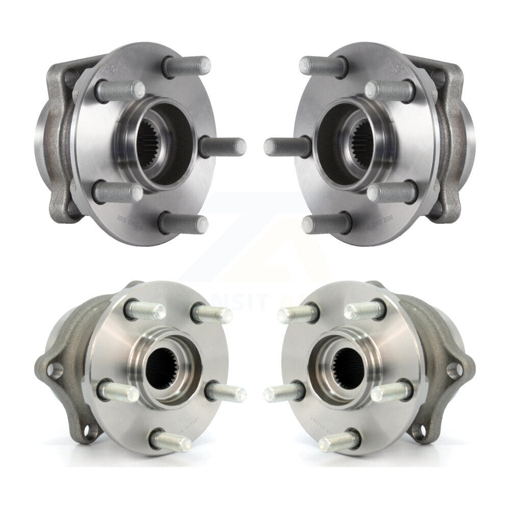 Front Rear Wheel Bearing & Hub Assembly Kit For Subaru Crosstrek