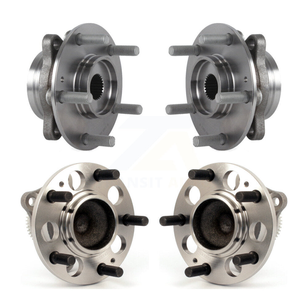 Front Rear Wheel Bearing & Hub Assembly Kit For 2017 Hyundai Elantra GT