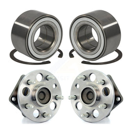 Front Rear Wheel Bearing And Hub Assembly Kit For 1998-2003 Toyota Sienna