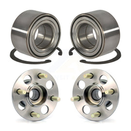 Front Rear Wheel Bearing And Hub Assembly Kit For Honda Civic
