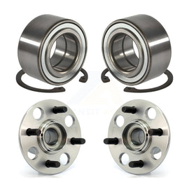 Front Rear Wheel Bearing And Hub Assembly Kit For Honda Civic