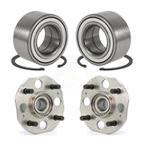 Front Rear Wheel Bearing Hub Assembly Kit For Honda Accord 2.3L with 4-Wheel ABS