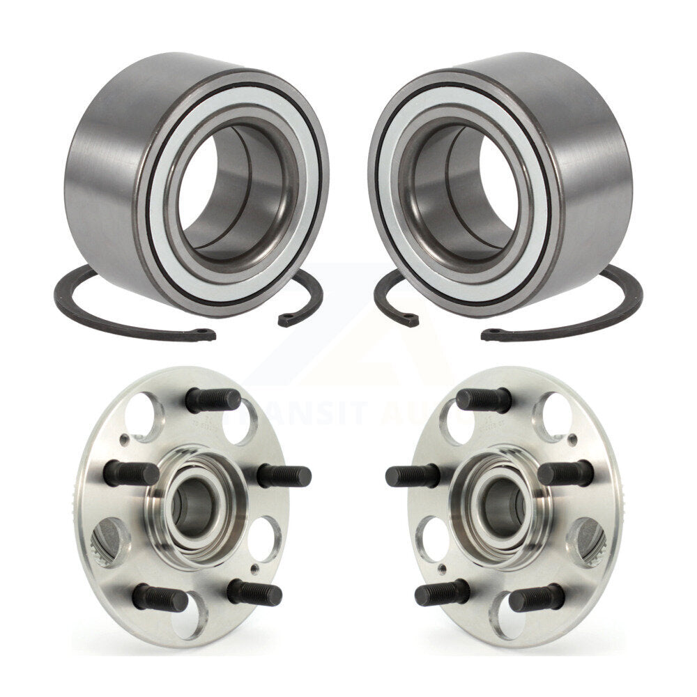 Front Rear Wheel Bearing And Hub Assembly Kit For Honda Accord Acura TL