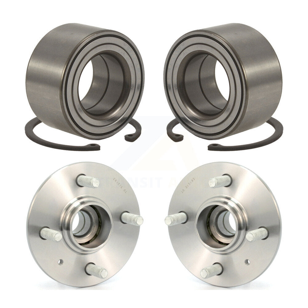 Front Rear Wheel Bearing And Hub Assembly Kit For Hyundai Accent
