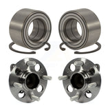 Front Rear Wheel Bearing And Hub Assembly Kit For 2012-2017 Hyundai Accent