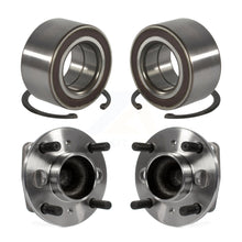 Charger l'image dans la galerie, Front Rear Wheel Bearing And Hub Assembly Kit For 2011-2013 Ford Fiesta