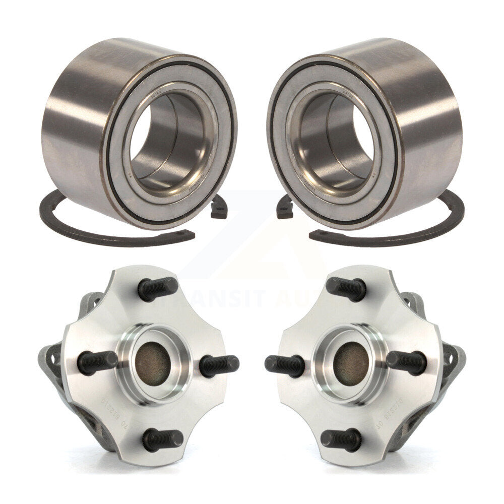 Front Rear Wheel Bearing And Hub Assembly Kit For 2000-2005 Toyota Echo Non-ABS
